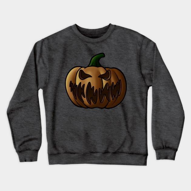 Halloween Pumpkin Crewneck Sweatshirt by VanumChan